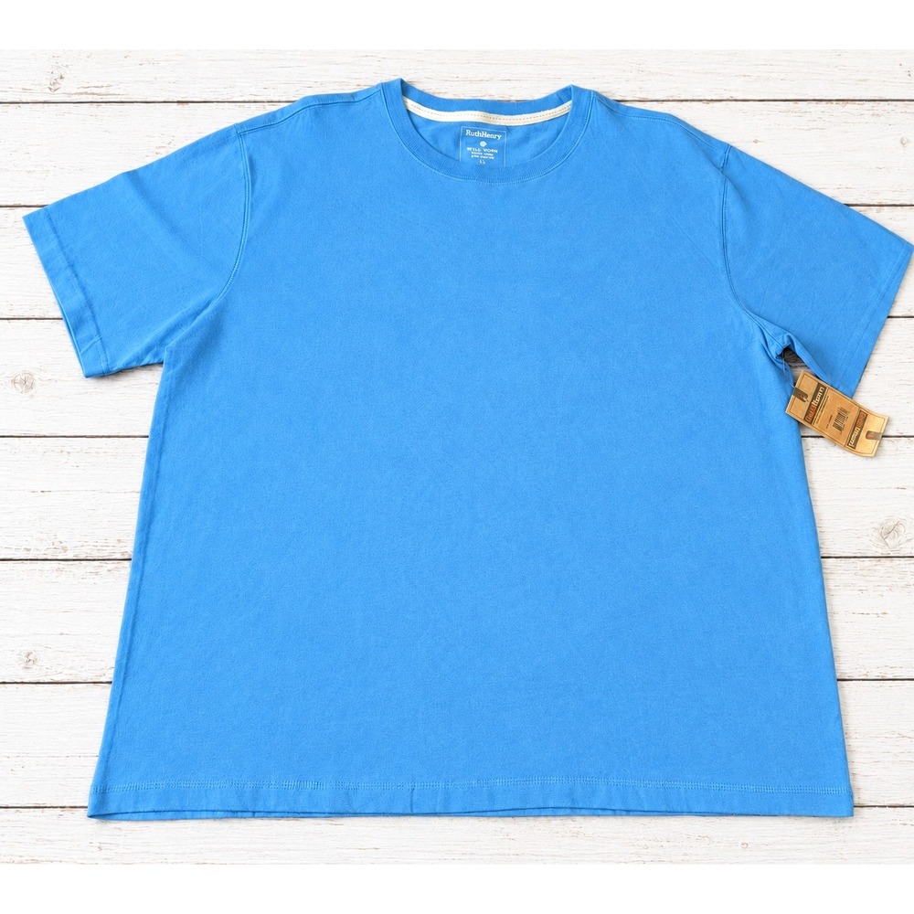 RuffHewn Well Worn T- Shirt Short Sleeve Casual Basic Cotton NWT Blue XXL